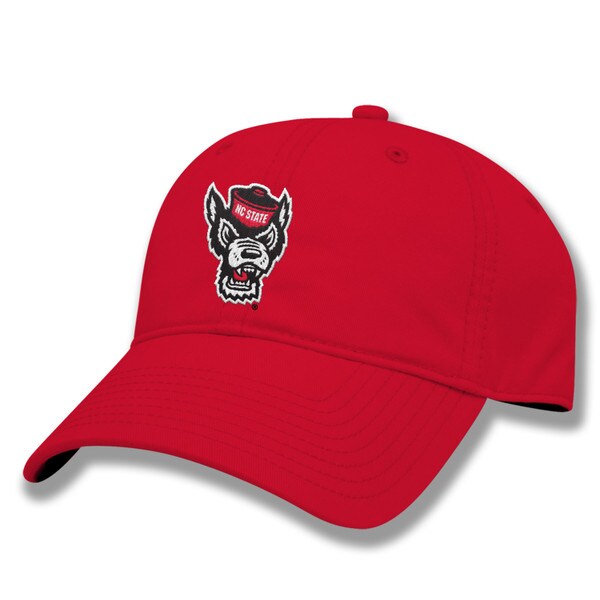 Red Adjustable Twill Hat - Wolfhead